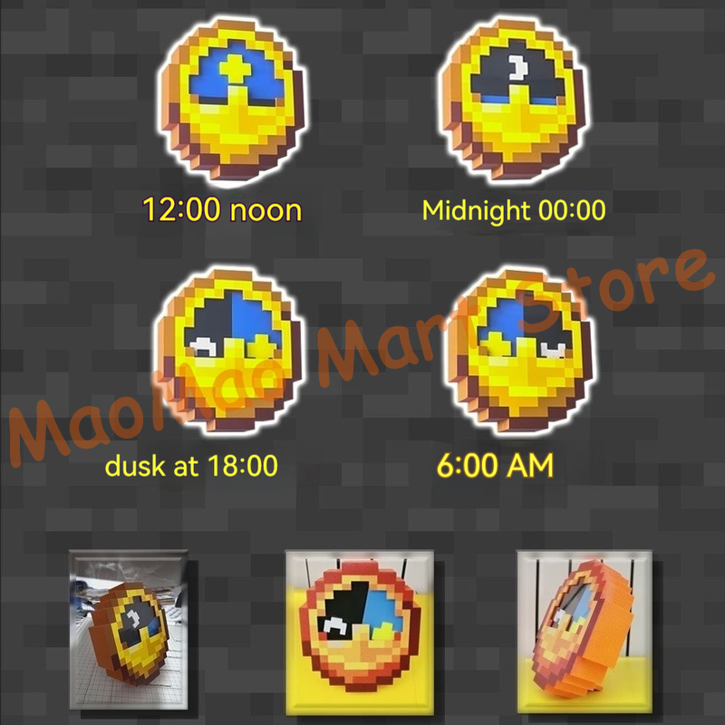 Chic Retro Pixel Art Style Sun - đánh giá và giá Resin Art Wall Clock