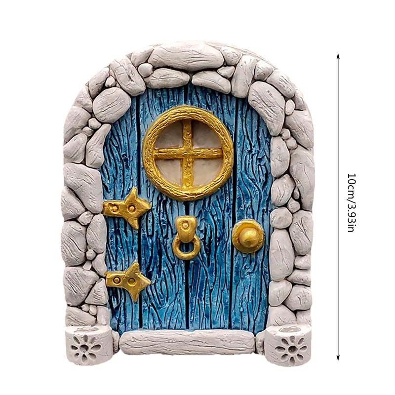 Elf Fairy Door Miniature Garde - đánh giá và giá Resin Art With Wood