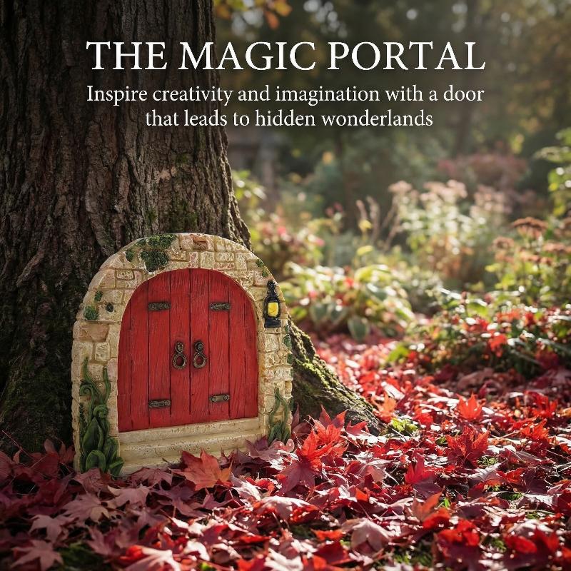 Elf Fairy Door Miniature Garde - đánh giá và giá Resin Art With Wood