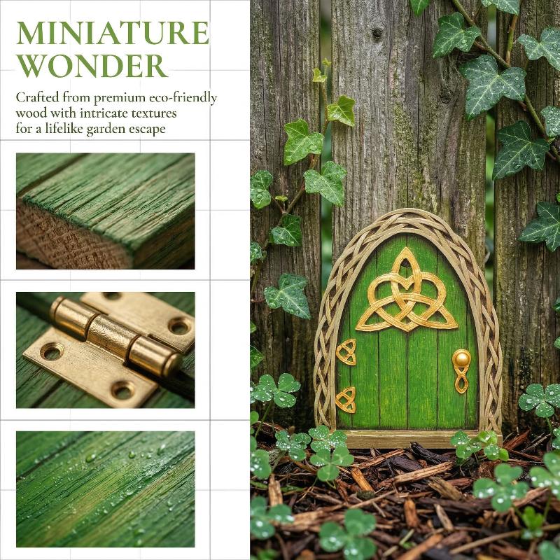Elf Fairy Door Miniature Garde - đánh giá và giá Resin Art With Wood