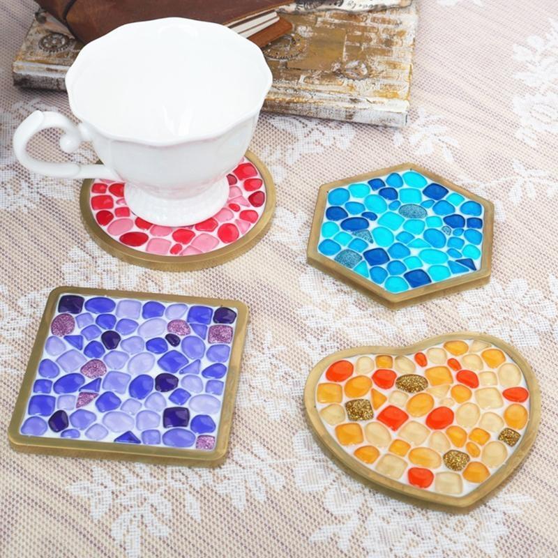 Nhựa Silicon Molds Square Epox - đánh giá và giá Coaster Mold Square