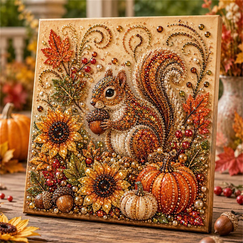 Autumn Diamond Pearl Painting  - đánh giá và giá Resin Art Flower