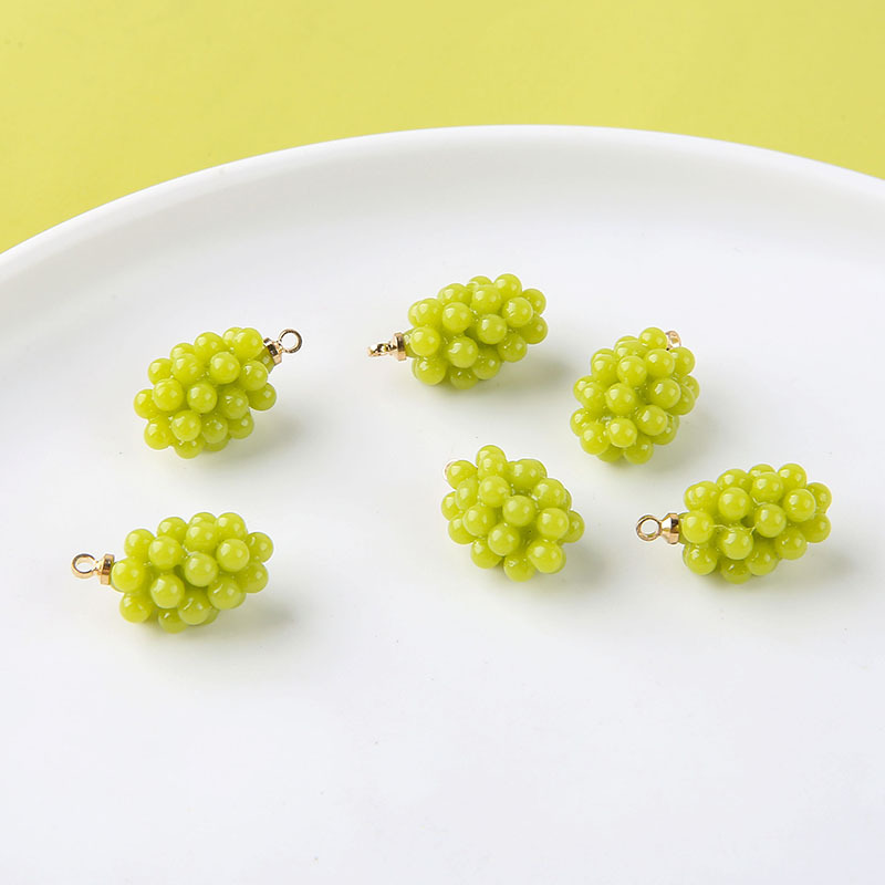 6pcs Cute Little Grapes Resin  - đánh giá và giá Resin Art Jewelry Kit