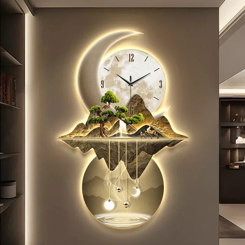 Art Mural Wall Clocks Led Mode - đánh giá và giá Resin Art Wall Clock