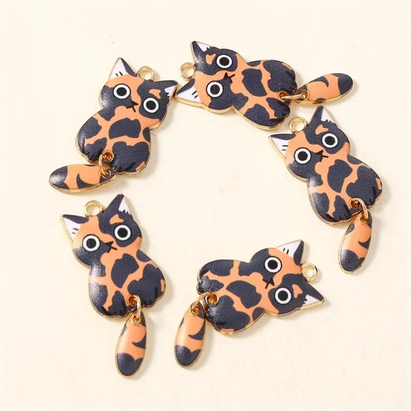 10Pcs 16×39mm Cute Cartoon Cat - đánh giá và giá Resin Art Jewelry Kit
