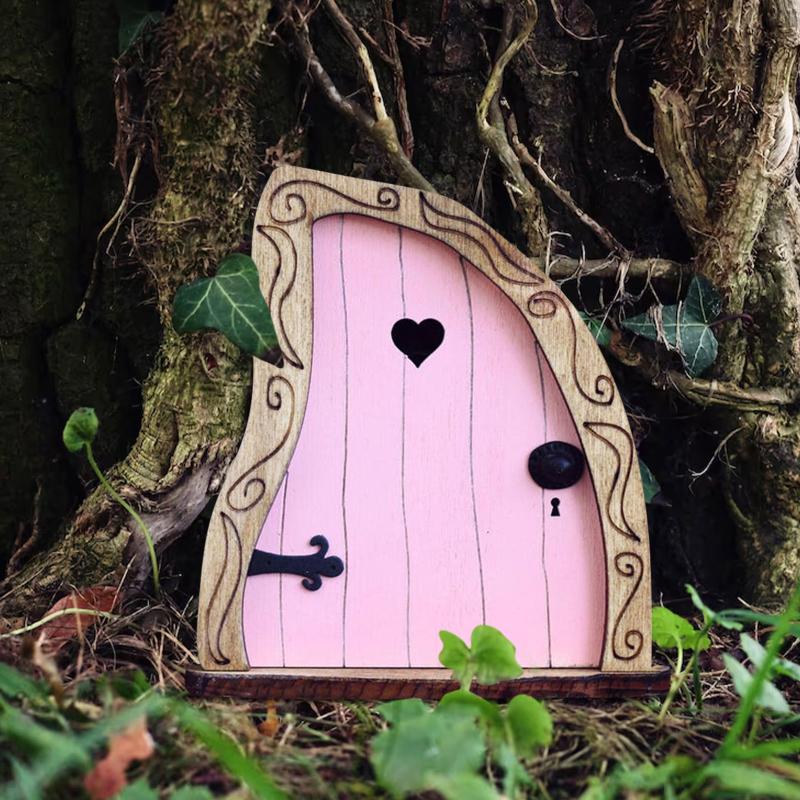 Elf Fairy Door Miniature Garde - đánh giá và giá Resin Art With Wood