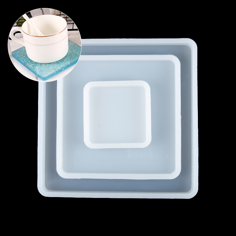 Square Silicone Casting Epoxy  - đánh giá và giá Coaster Mold Square