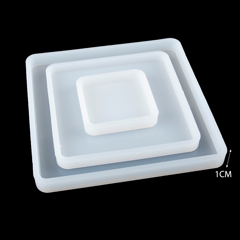 Square Silicone Casting Epoxy  - đánh giá và giá Coaster Mold Square