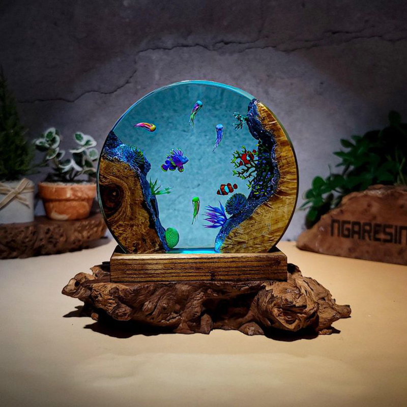 Ocean Aquarium Organism Resin  - đánh giá và giá Resin Art Light