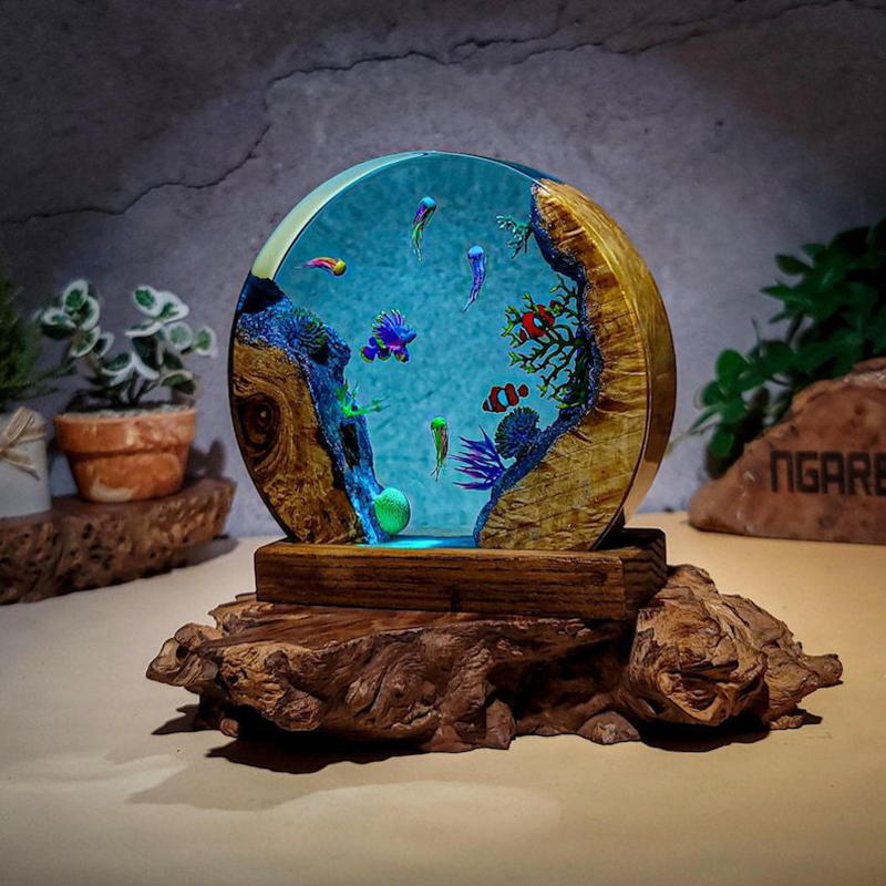 Ocean Aquarium Organism Resin  - đánh giá và giá Resin Art Light