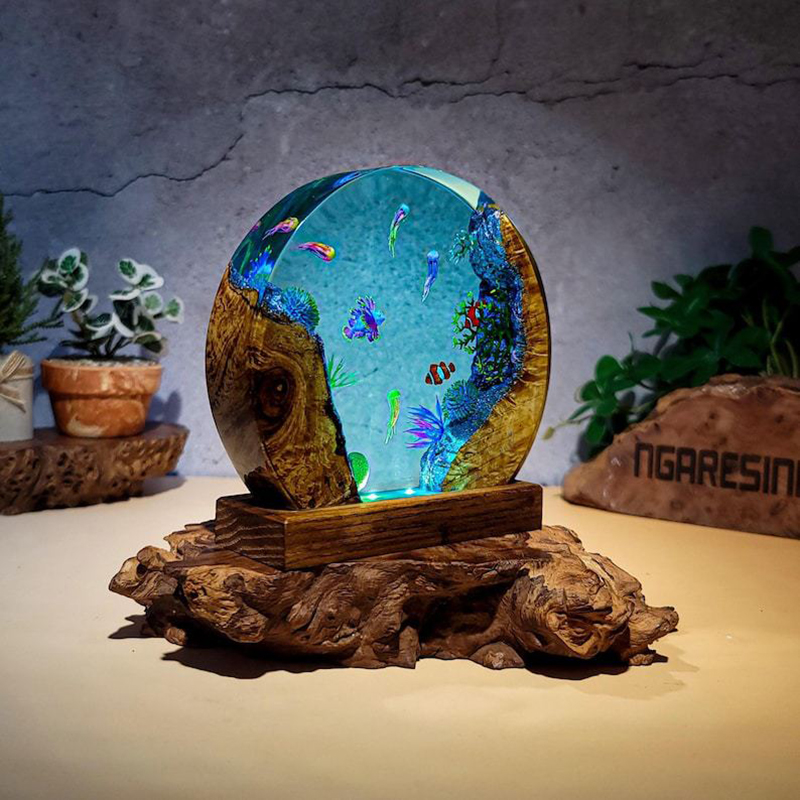 Ocean Aquarium Organism Resin  - đánh giá và giá Resin Art Light