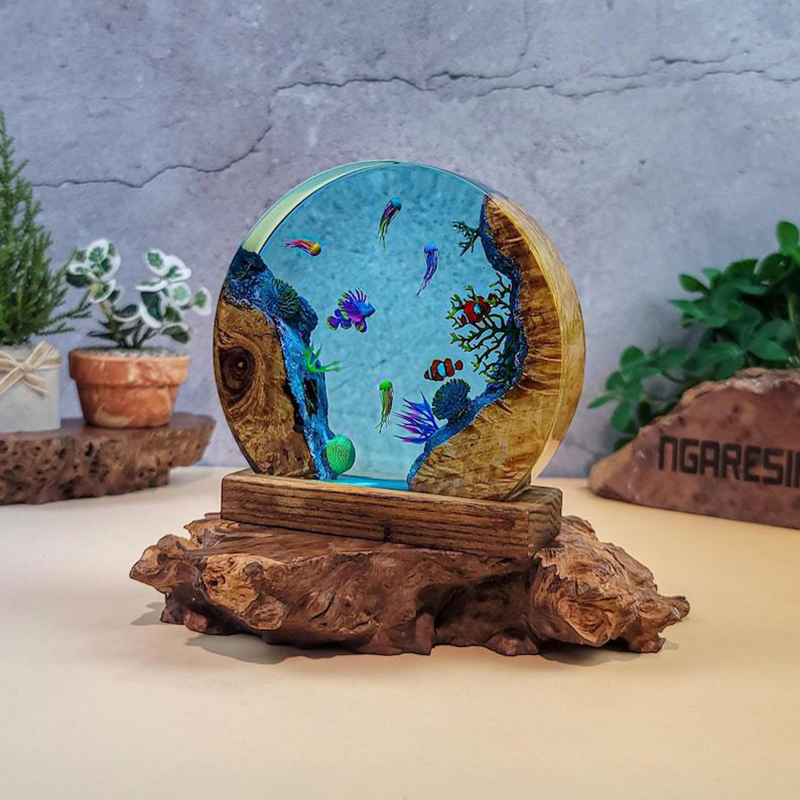 Ocean Aquarium Organism Resin  - đánh giá và giá Resin Art Light