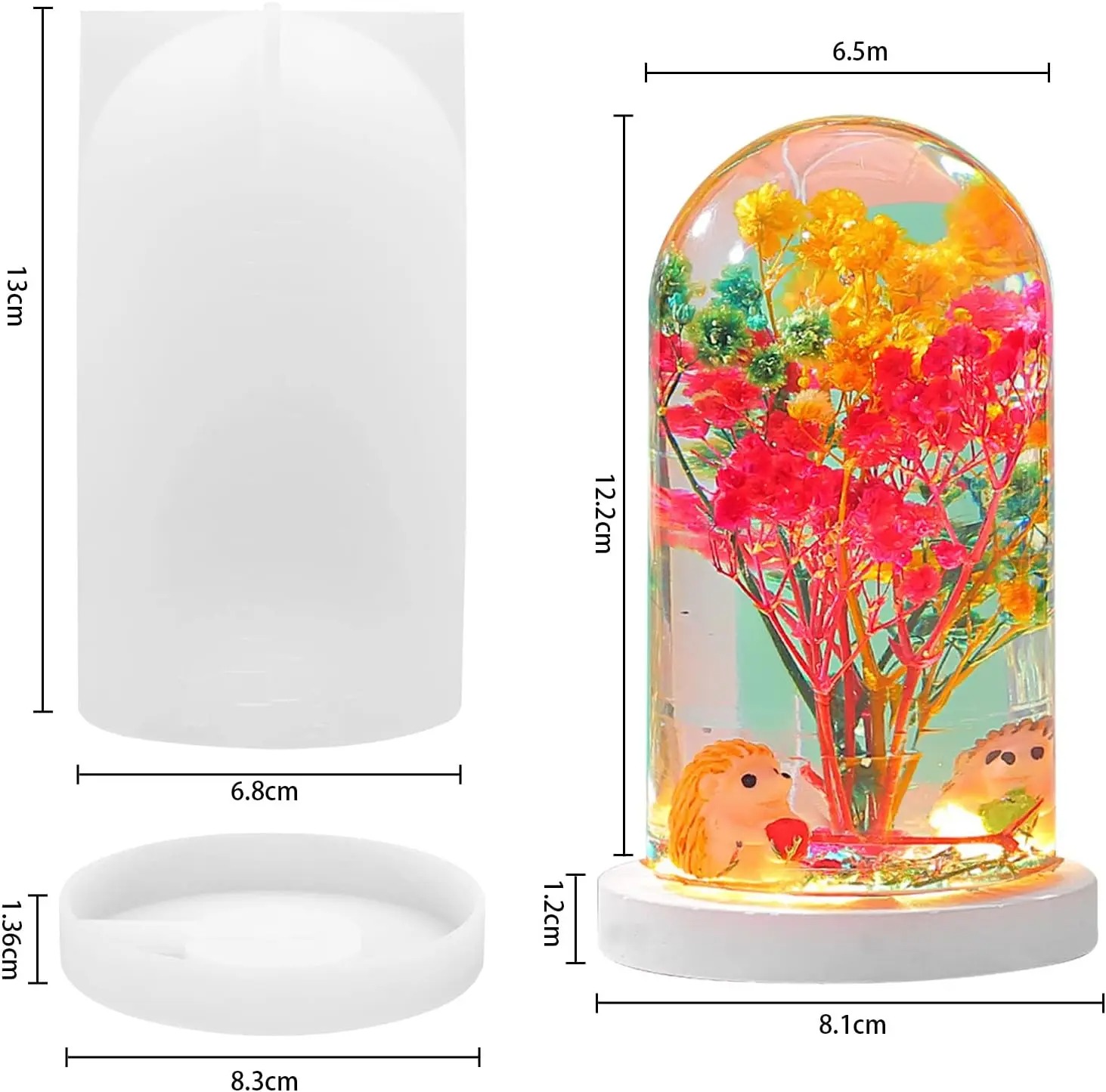 DIY Crystal Epoxy Resin Mold L - đánh giá và giá Resin Art Light