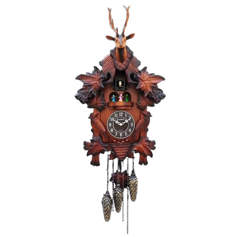 Cuckoo Wall Clock Solid Wood C - đánh giá và giá Resin Art Wall Clock