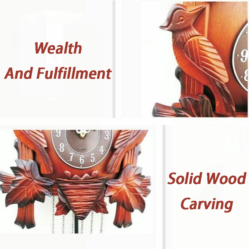 Cuckoo Wall Clock Solid Wood C - đánh giá và giá Resin Art Wall Clock