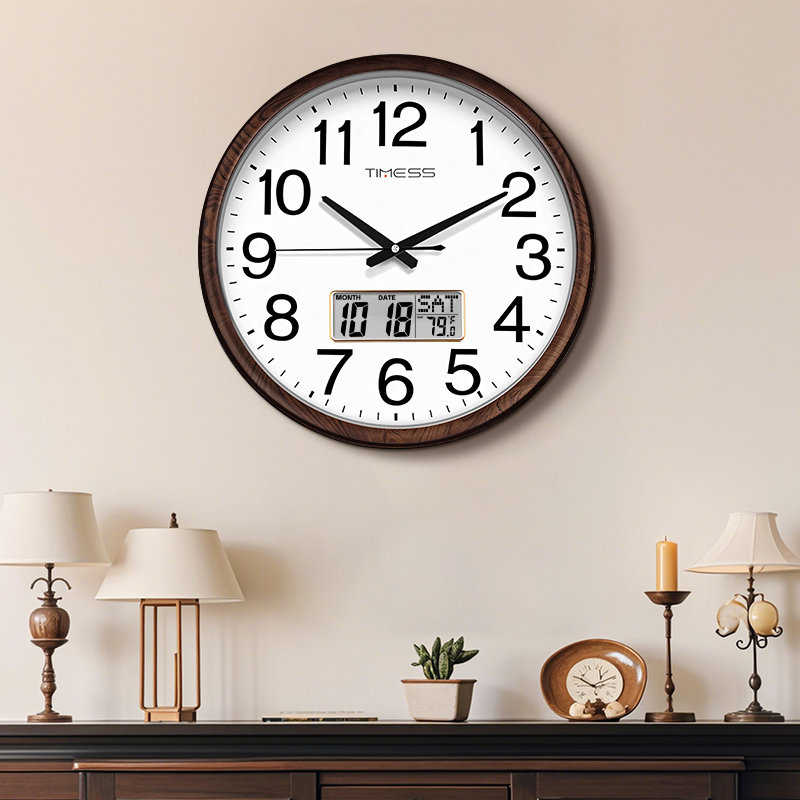 TIMESS 13-inch Wood Grain Wall - đánh giá và giá Resin Art Wall Clock