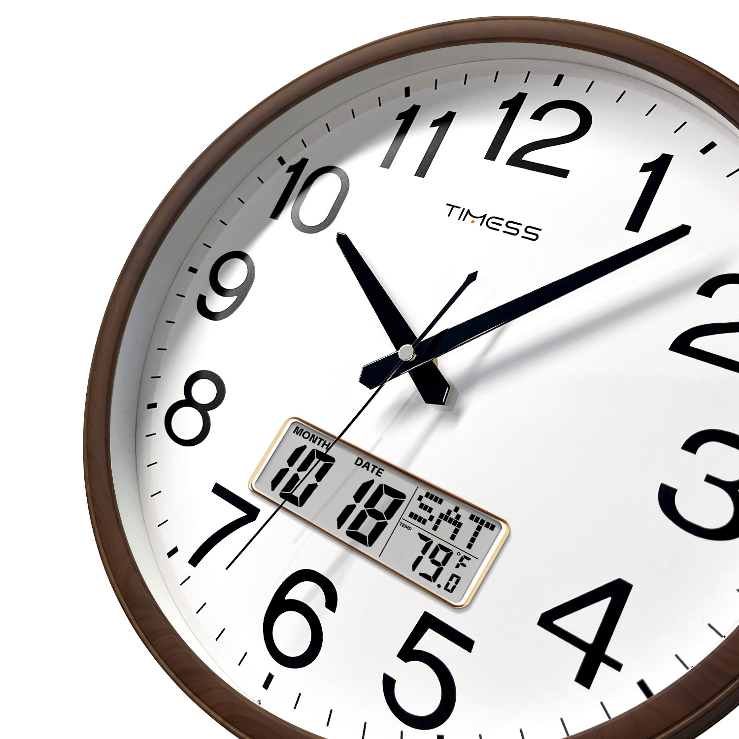 TIMESS 13-inch Wood Grain Wall - đánh giá và giá Resin Art Wall Clock