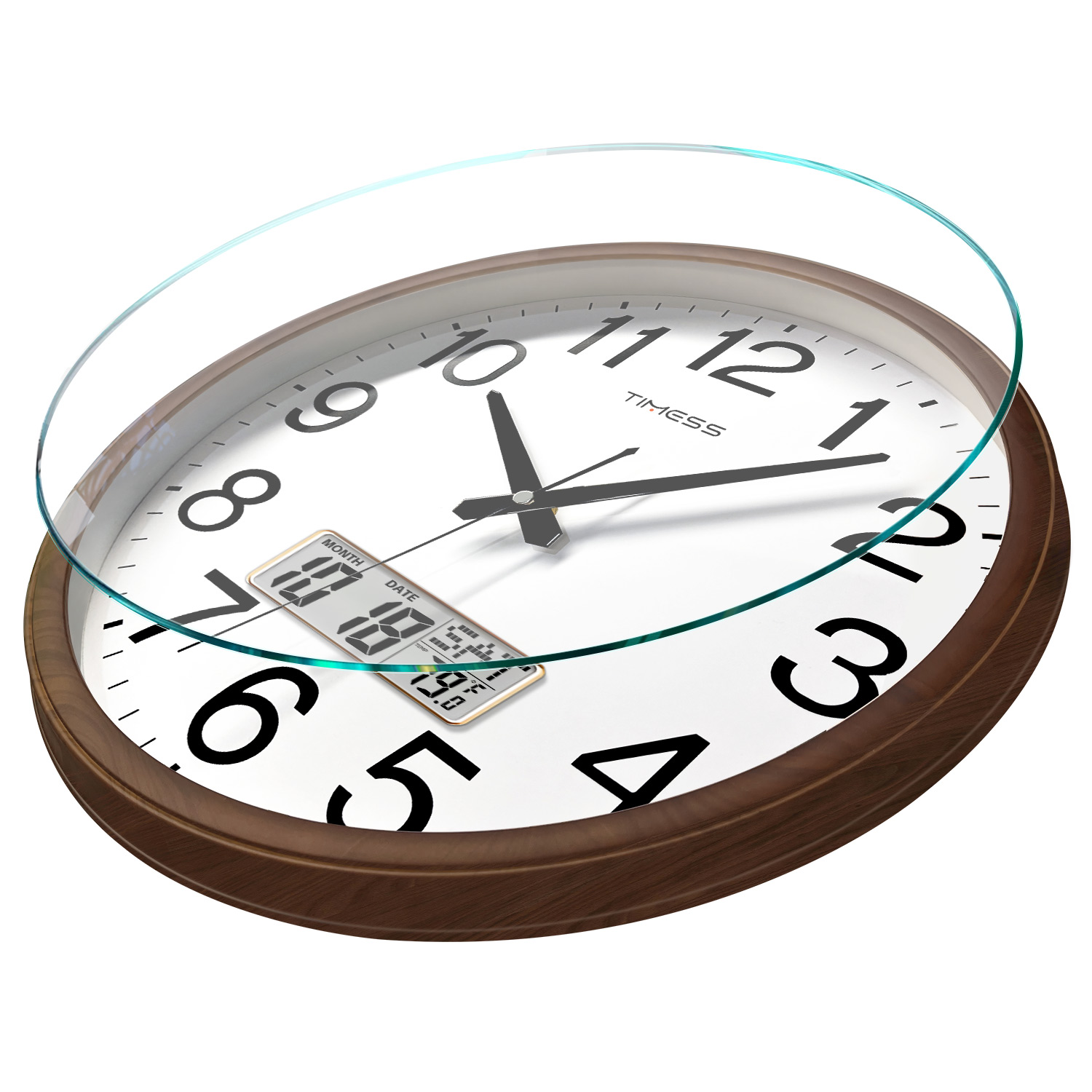 TIMESS 13-inch Wood Grain Wall - đánh giá và giá Resin Art Wall Clock
