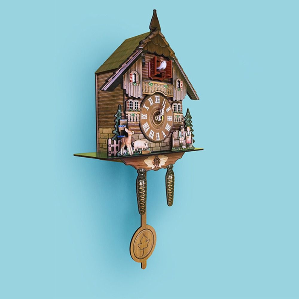 Clock Wall Wooden Wood Pendulu - đánh giá và giá Resin Art Wall Clock