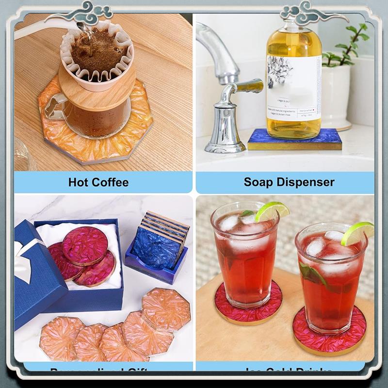 Durable 18 Pcs Coaster Resin M - đánh giá và giá Coaster Mold Square