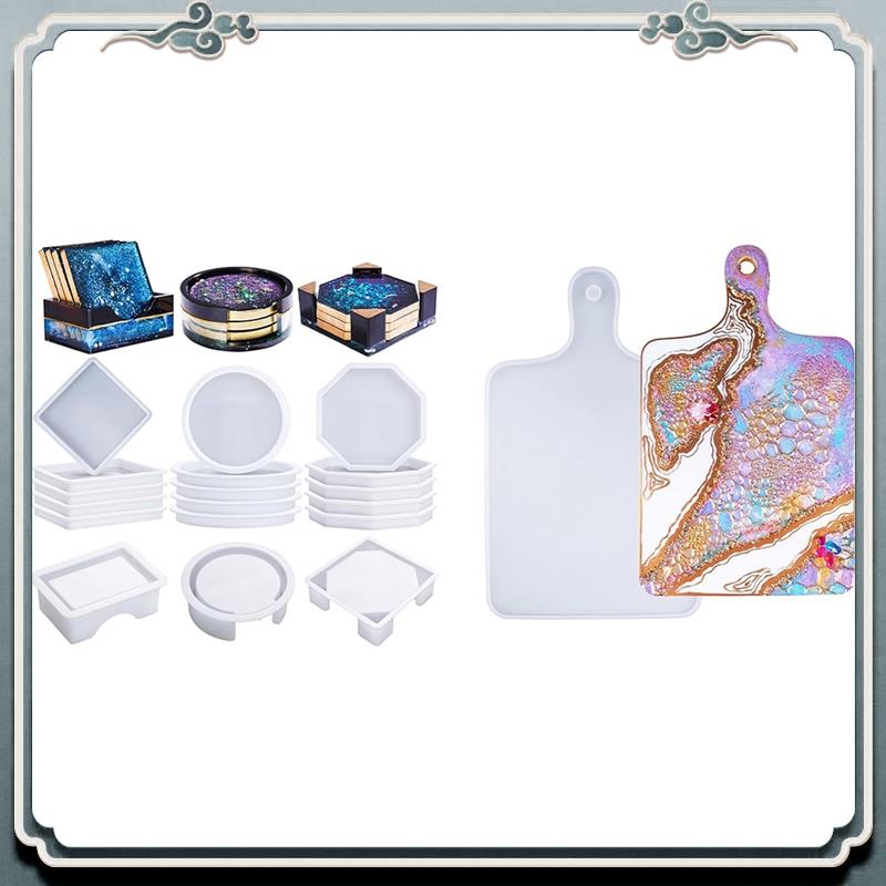 Durable 18 Pcs Coaster Resin M - đánh giá và giá Coaster Mold Square