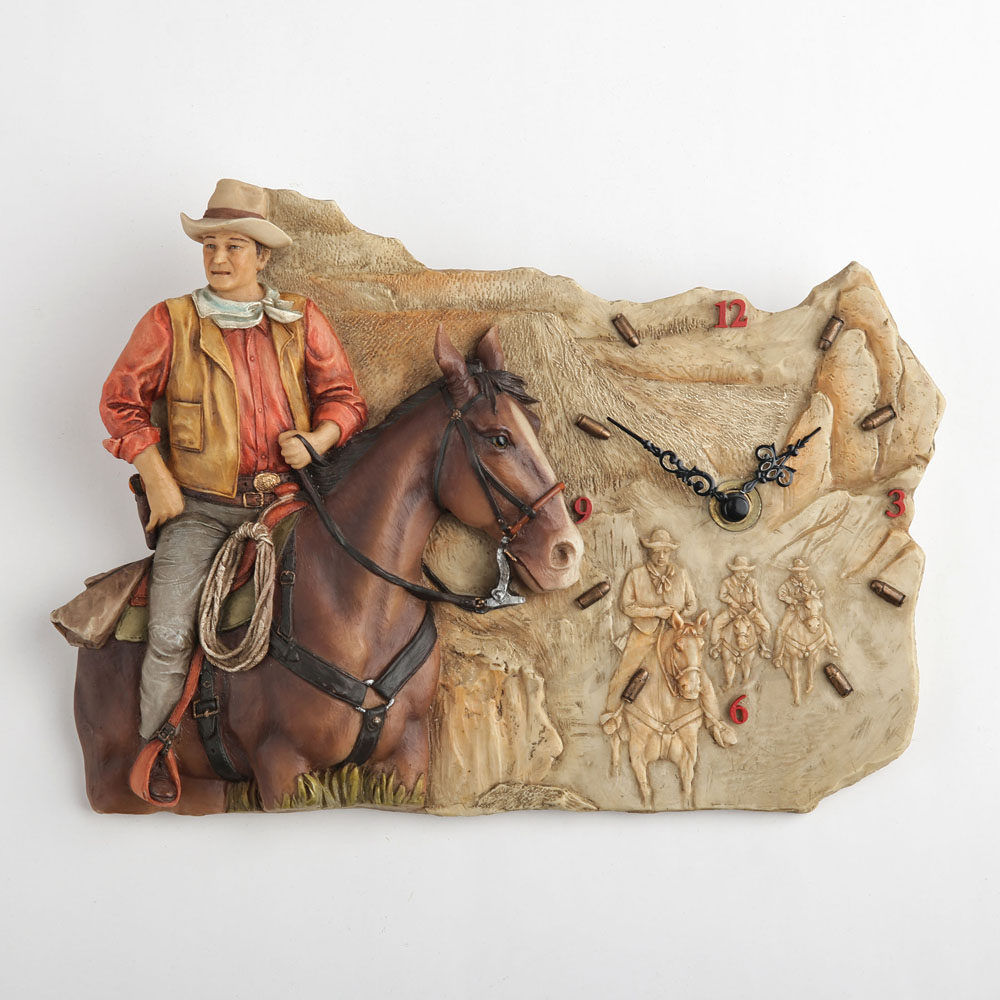 Vintage Western Cowboy Horse R - đánh giá và giá Resin Art Wall Clock