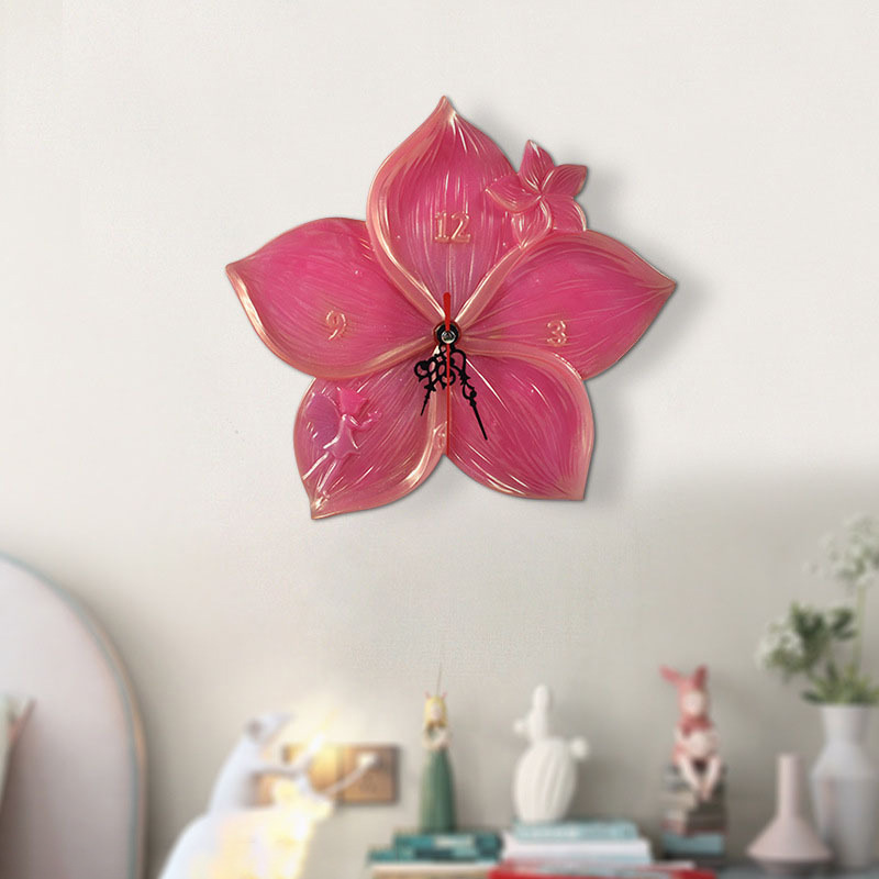 World Map Lotus Leaf Sakura Cl - đánh giá và giá Resin Art Wall Clock