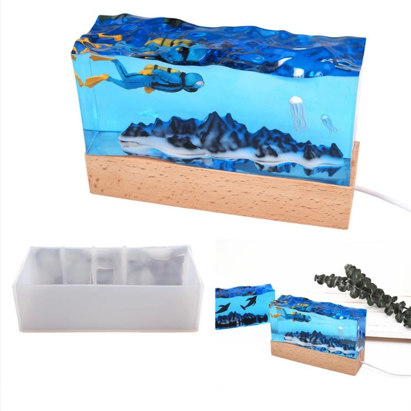 DIY Resin Craft Light Underwat - đánh giá và giá Resin Art Light
