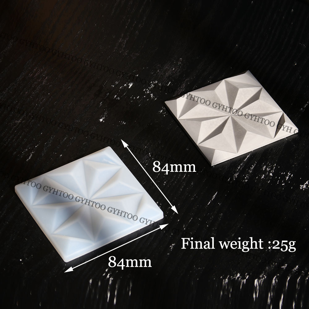 8.4cm Plaster Square Wall Tile - đánh giá và giá Coaster Mold Square