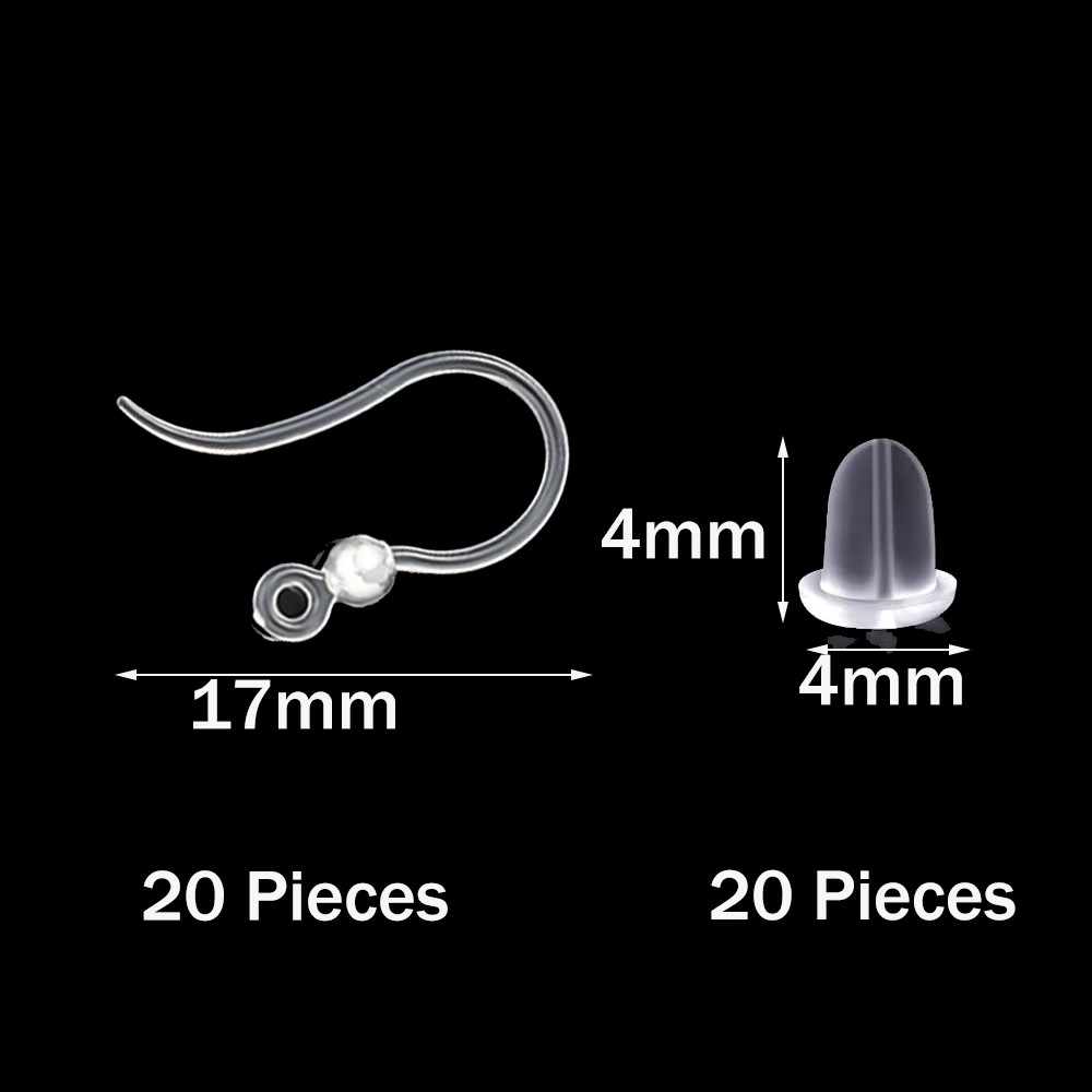 40pcs Clear Plastic Earring Ho - đánh giá và giá Resin Art Jewelry Kit