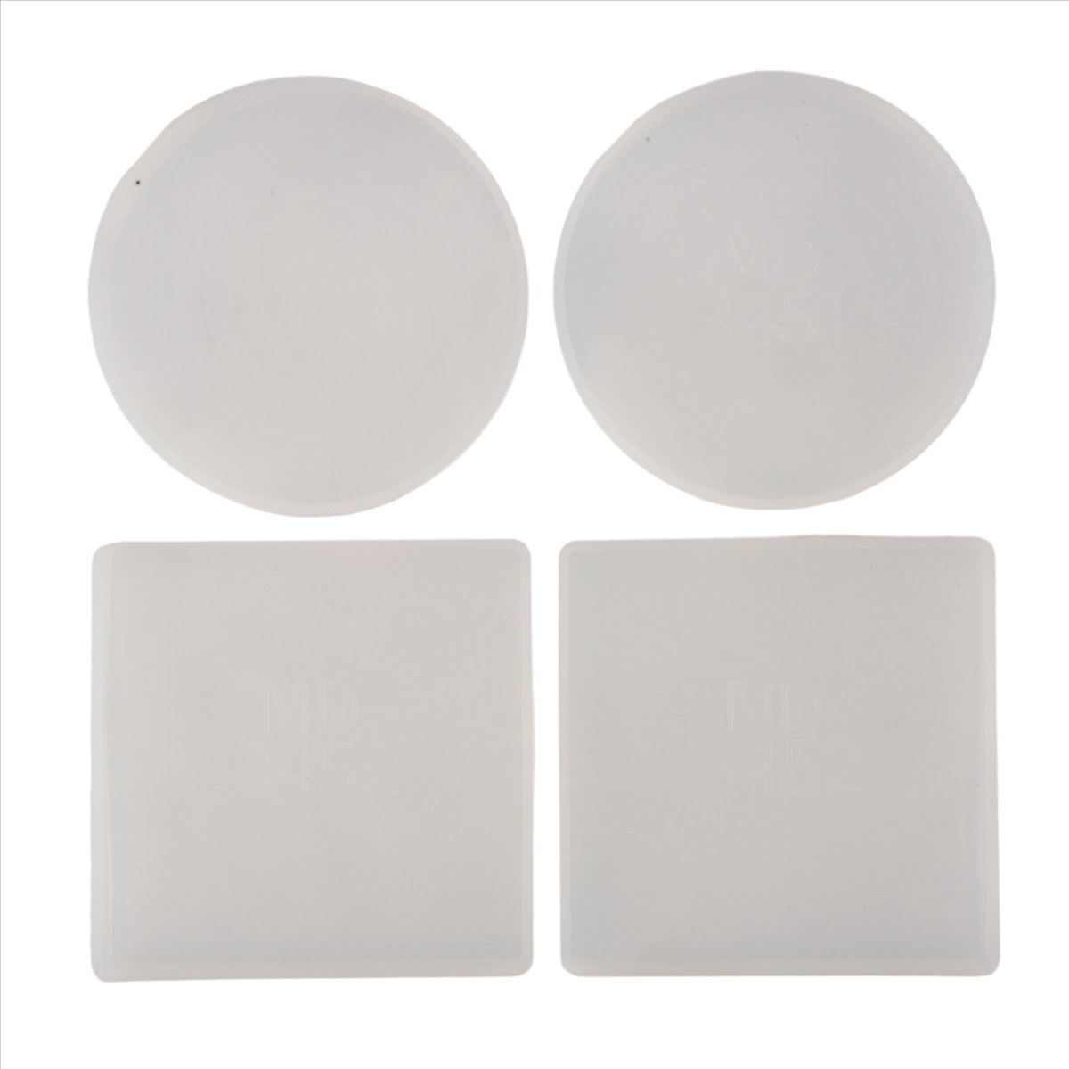 ABNH 4 Pack Round and Square S - đánh giá và giá Coaster Mold Square