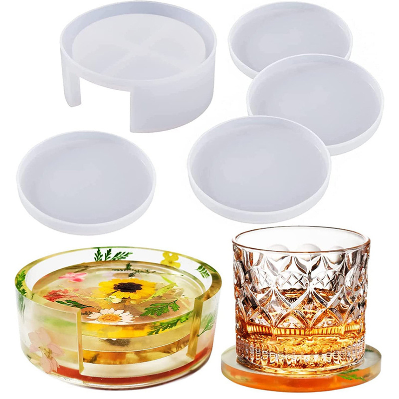 Round Square Coaster Silicone  - đánh giá và giá Coaster Mold Square