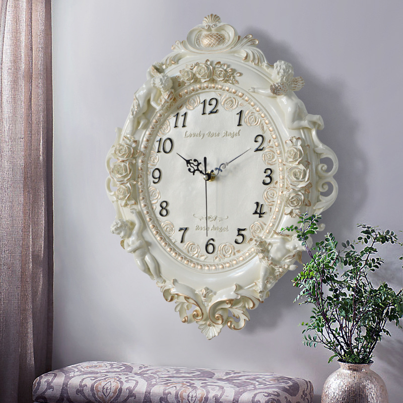 European Angel Wall Clock Livi - đánh giá và giá Resin Art Wall Clock
