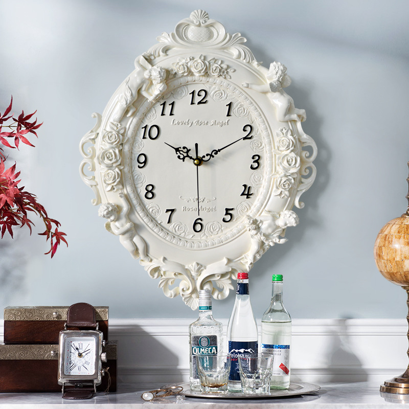 European Angel Wall Clock Livi - đánh giá và giá Resin Art Wall Clock