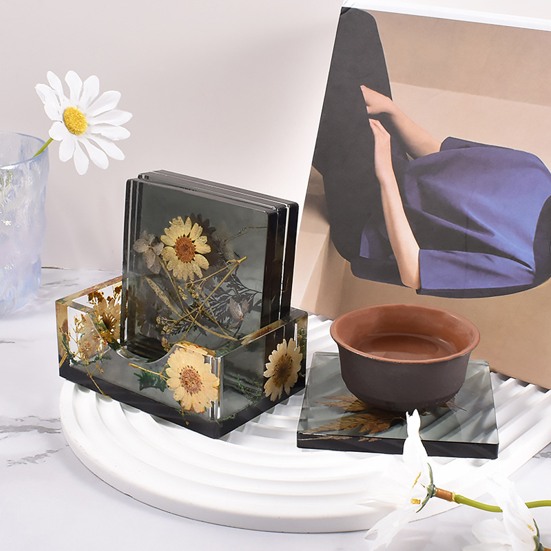 Silicone Coaster Storage Box M - đánh giá và giá Coaster Mold Square