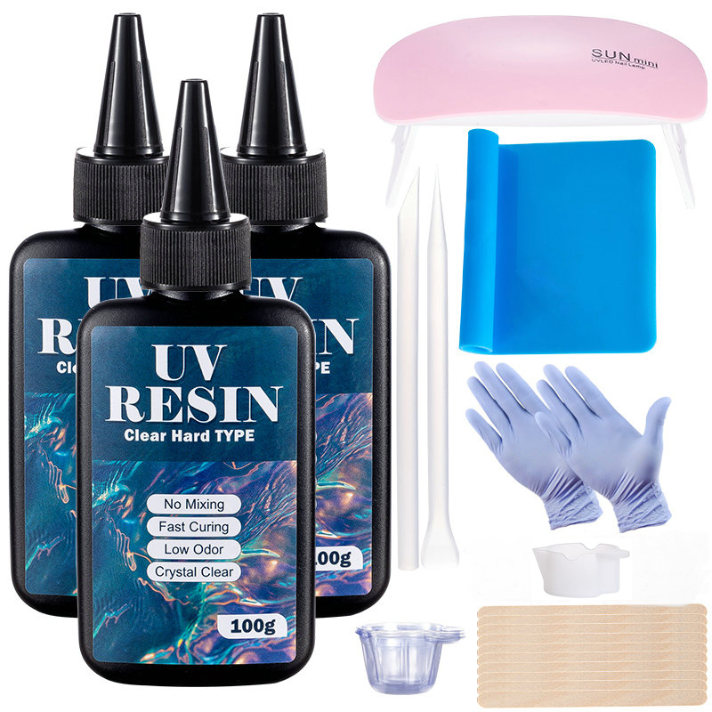 100g/250g Clear UV Resin Hard  - đánh giá và giá Uv Resin Clear Hard