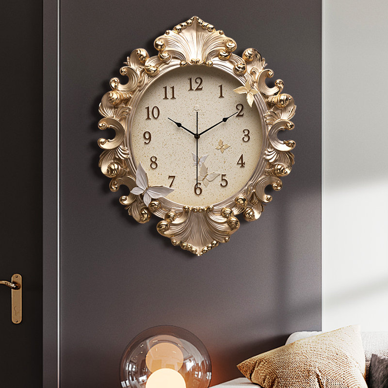 European Style Room Wall Clock - đánh giá và giá Resin Art Wall Clock