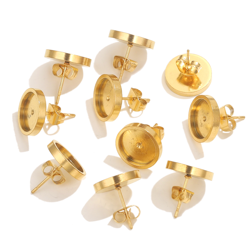 10pcs Stainless Steel Gold Ear - đánh giá và giá Resin Art Jewelry Kit