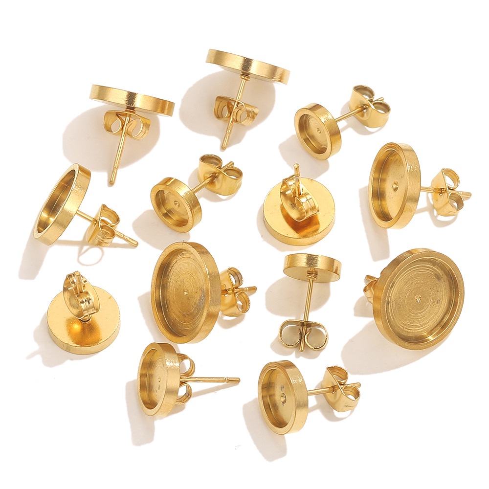 10pcs Stainless Steel Gold Ear - đánh giá và giá Resin Art Jewelry Kit
